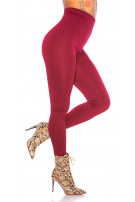 Sexy shaping leggings glossy bordeaux